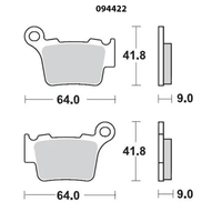 Moto-Master Rear Brake Pads Nitro Sport (GasGas, Husa, Husq, KTM, Sherco)