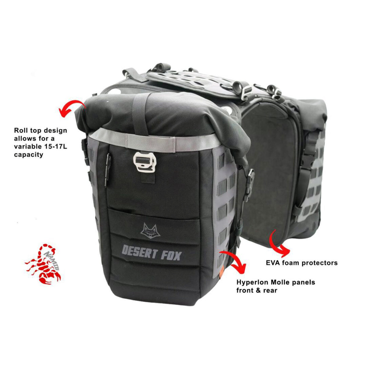 Desert Fox Namib Rackless Pannier System