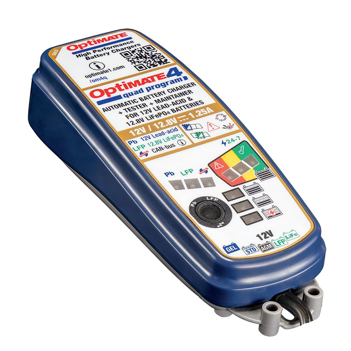 OptiMate 4 Quad Program - Battery Charger (Gold)