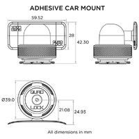 Quad Lock Adhesive Dash/Console Car Mount