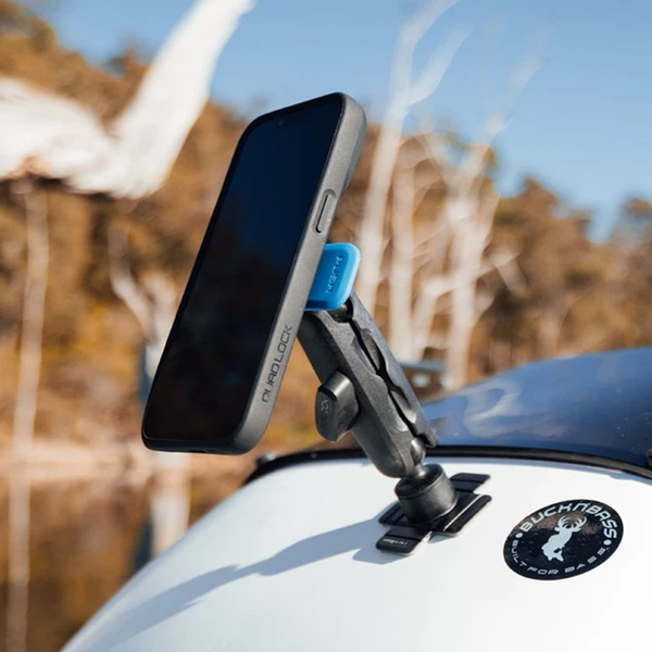 Mount Telefono Adesivo 3m Base Adesiva Quad Lock 360 - Supporto Flessibile Per Smartphone Su Superfici Curve E Piane Base Quad Lock 360 Adesiva Flessibile - Foto 3