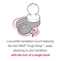 RAM Tough-Strap Handlebar Ball Base