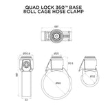 Quad Lock Roll Cage Hose Clamp