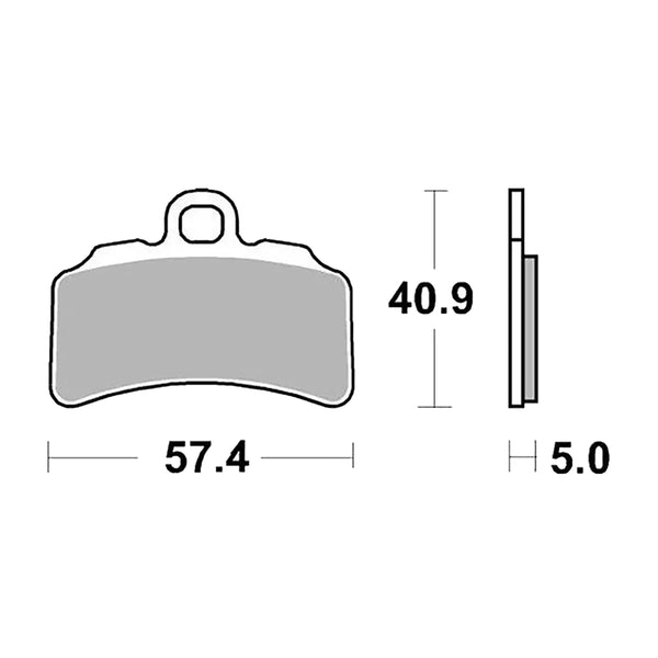 Motomaster Trials Front Brake Pads GP 099712