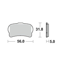 Moto-Master Trials Front Brake Pads GP 099512