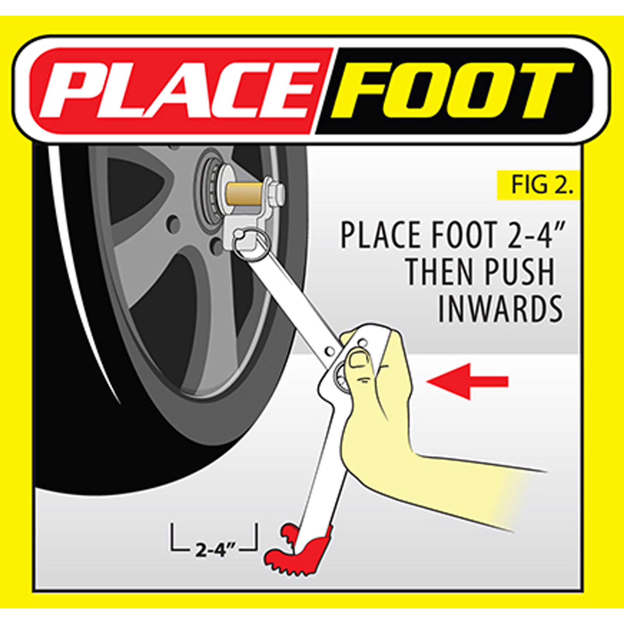 SnapJack SS - Single Sided Swingarm - how to use, step 2