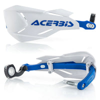 White and blue Acerbis X-Factory Handguard Kit