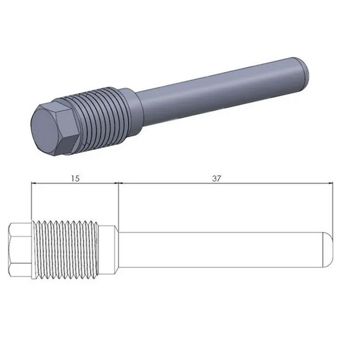 Front Brake Pad Pin - Beta/Hon/Kawa/Suz/Yam
