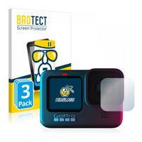BROTECT AirGlass Screen Protector GoPro Hero 9 Black Lens (Housing) 3 Pack