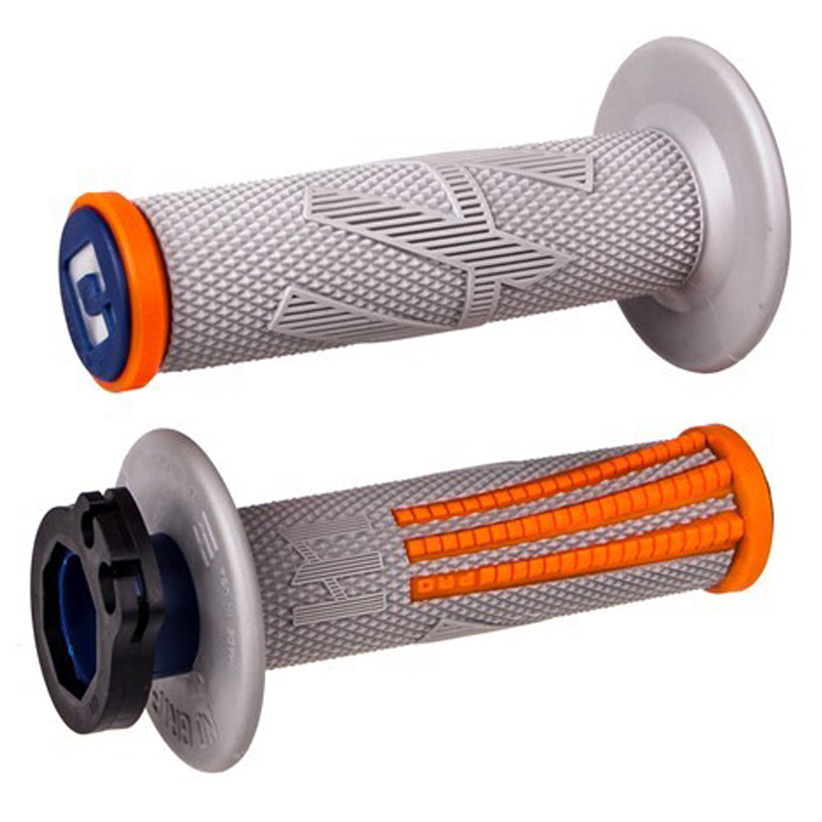 ODI MX Lock On Grips EMIG2 PRO grey and orange