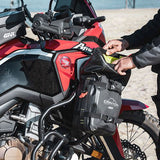 Givi Roll-Top Water Resistant Bag 8Lt in use on the bike
