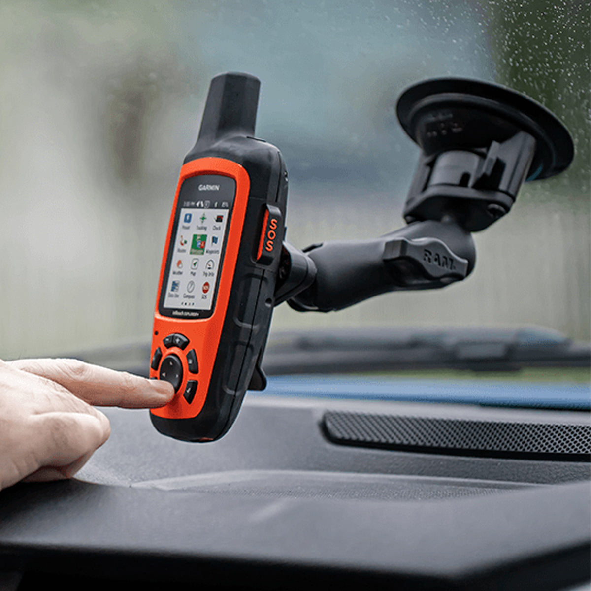 RAM Spine Clip Holder with Ball for Garmin Handheld Devices
