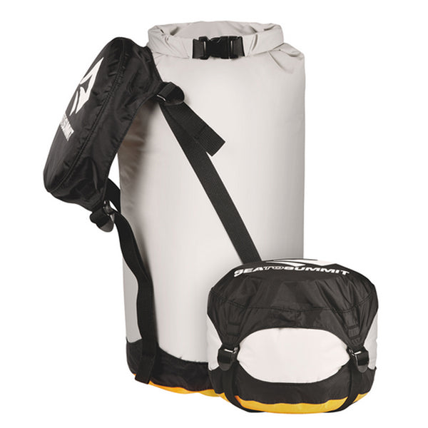 Sea To Summit eVent® Dry Compression Sack just filled and fully compressed