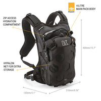 Kriega Trail 9 Backpack specs and dimensions