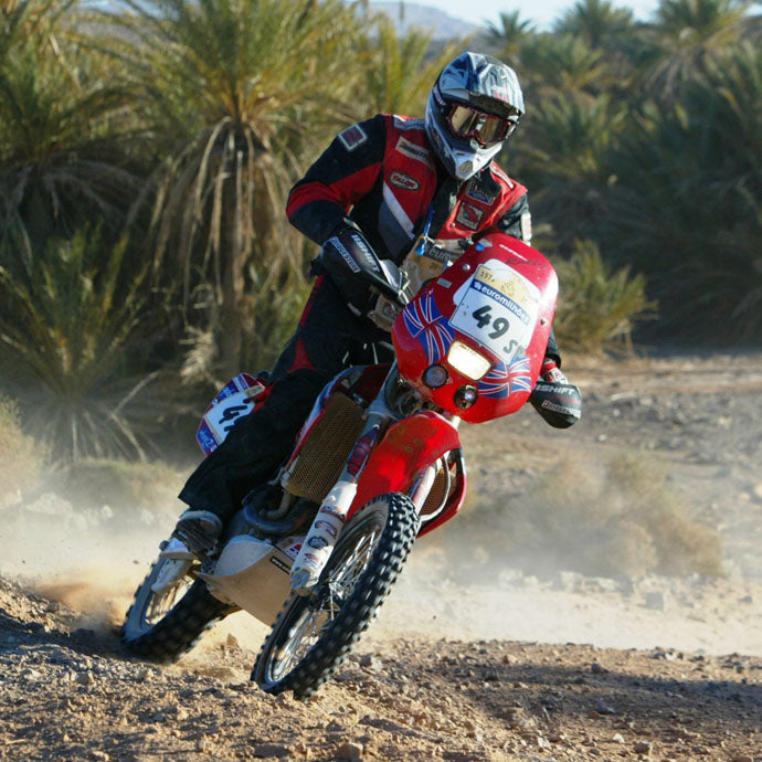 Pivot Pegz on rally bike