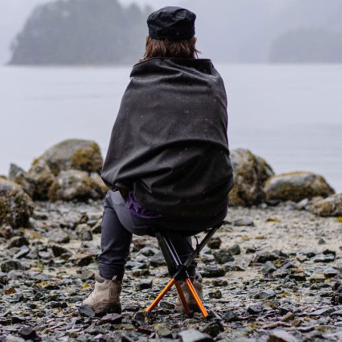 Hillsound BTR 14" Stool in use out camping
