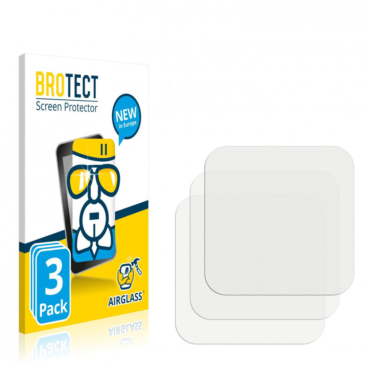 BROTECT AirGlass Screen Protector GoPro Hero 8 Black (Lens) 3 Pack