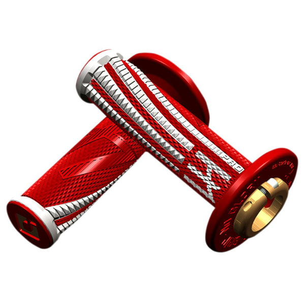 ODI MX Lock On Grips EMIG2 PRO red and white
