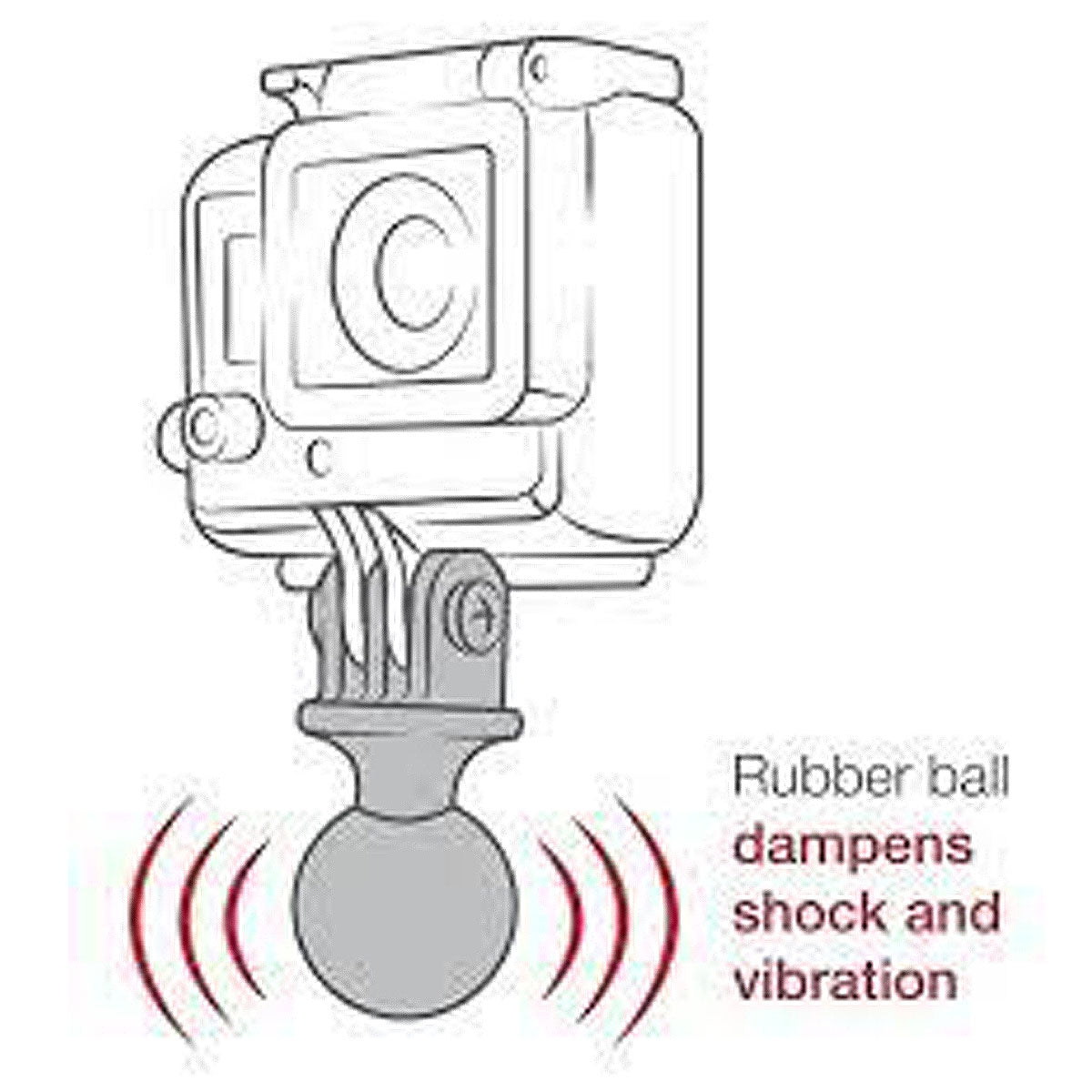 RAM Action Camera Universal Ball Adapter