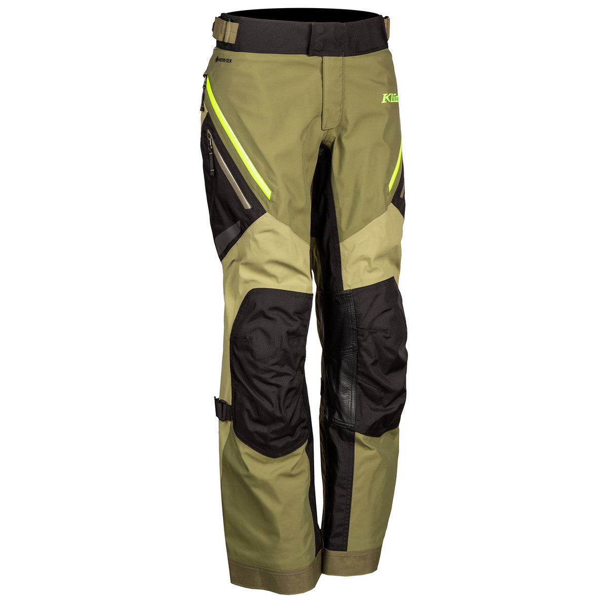 Klim Artemis Pants sage hi vis side angle