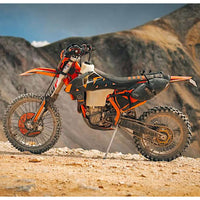 Giant Loop Mojavi Saddlebag fitted to KTM motorcycle on the trails