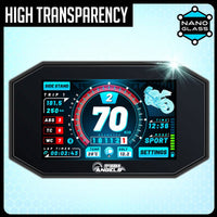 HUSQVARNA 701 / KTM 690 2018-2020 NANO GLASS Dashboard Screen Protector + X2 fitting kits