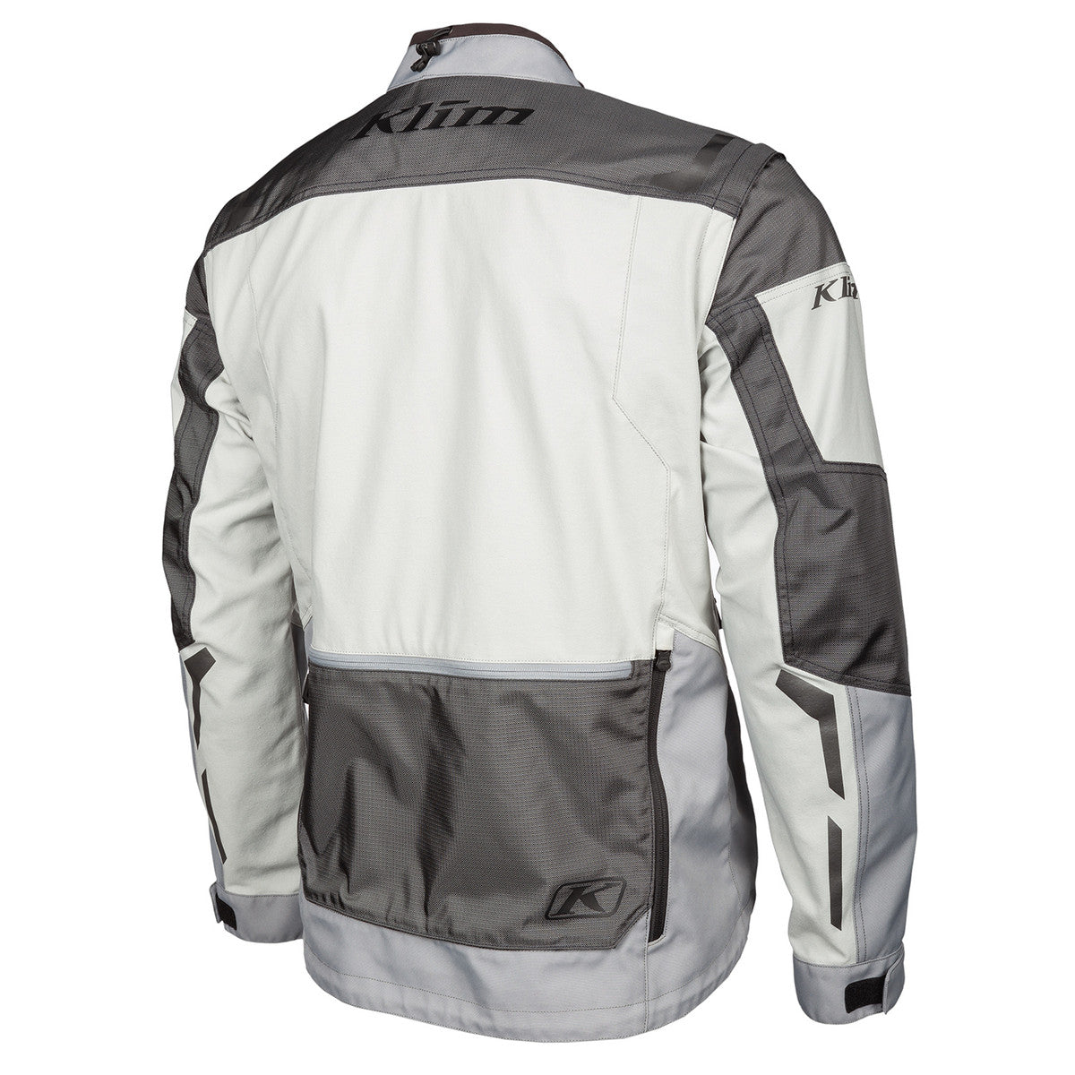 Klim Dakar Jacket (series #2) in monument gray rear view