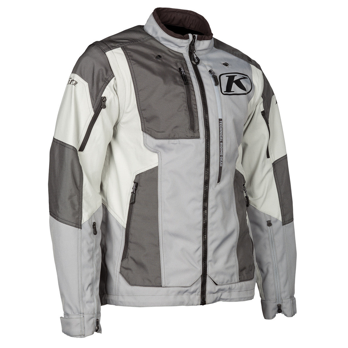 Klim Dakar Jacket (series #2) in gray side angle view