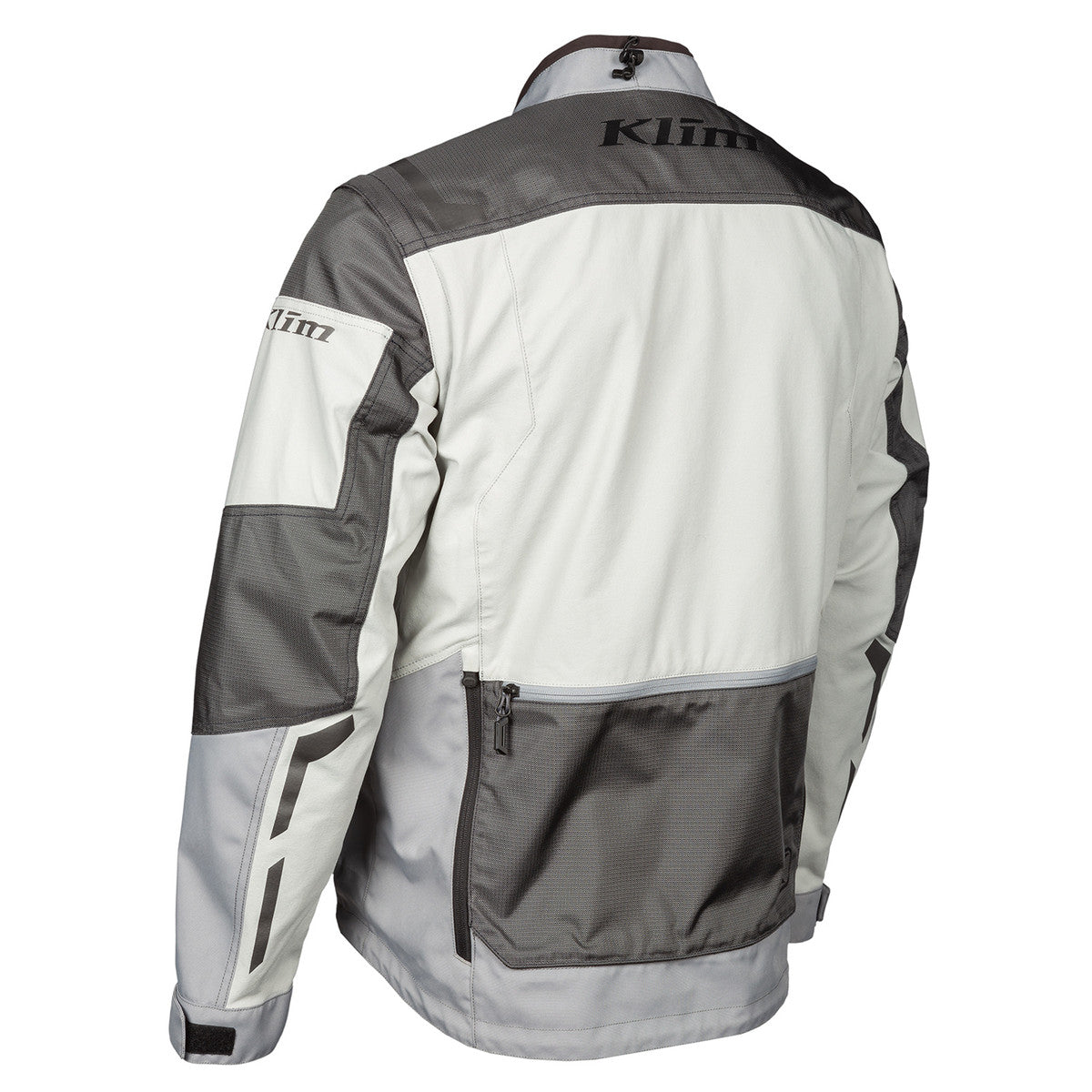 Klim Dakar Jacket (series #2) in grey side angle back view