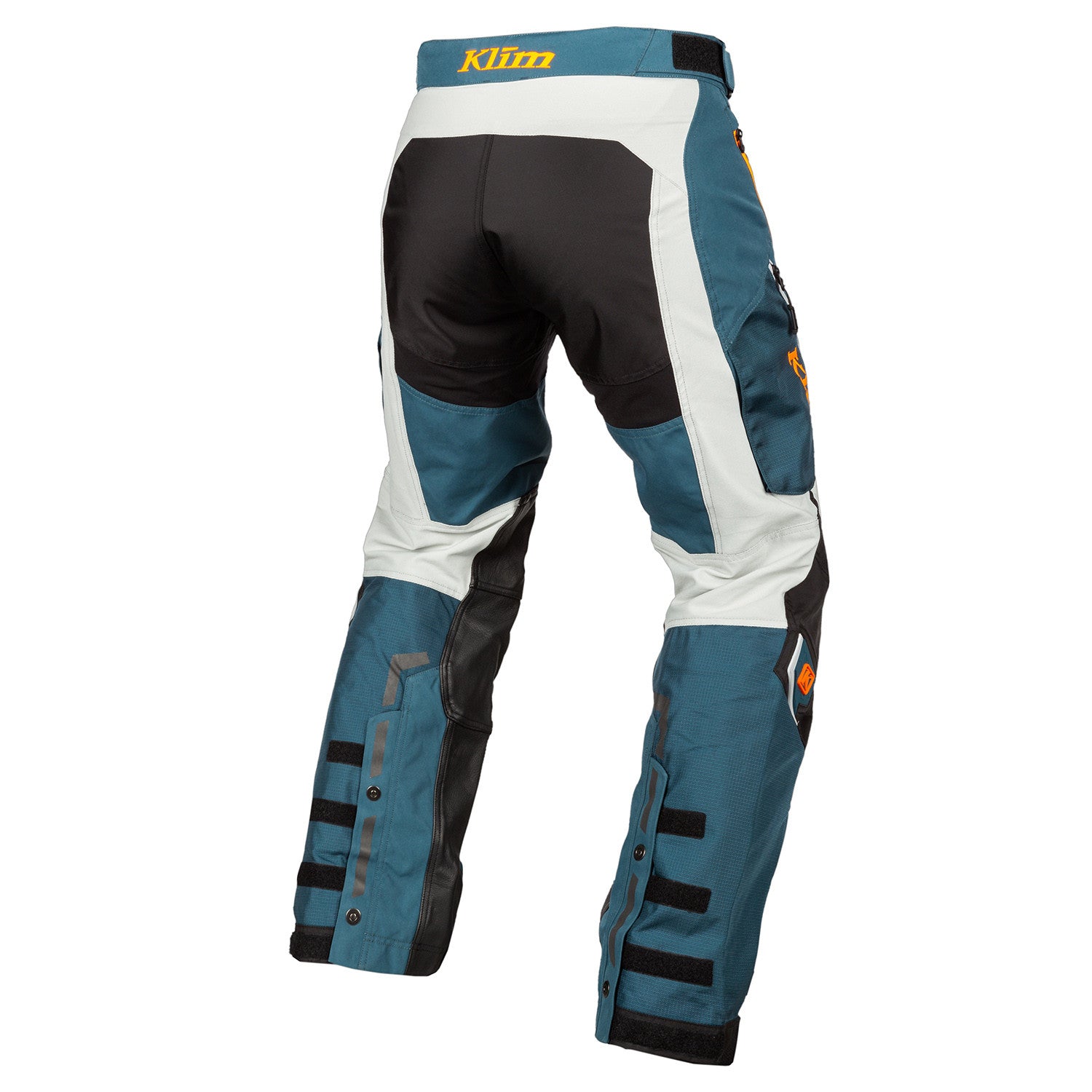 Klim Dakar Over The Boot Pants striking petrol rear view