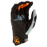 Klim Dakar Gloves (series #4) in striking petrol palm view