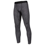 Klim Aggressor 1.0 Pants front angle view of full length tights heathered black