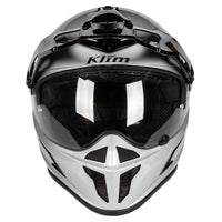 Klim Krios Karbon Helmet white front view