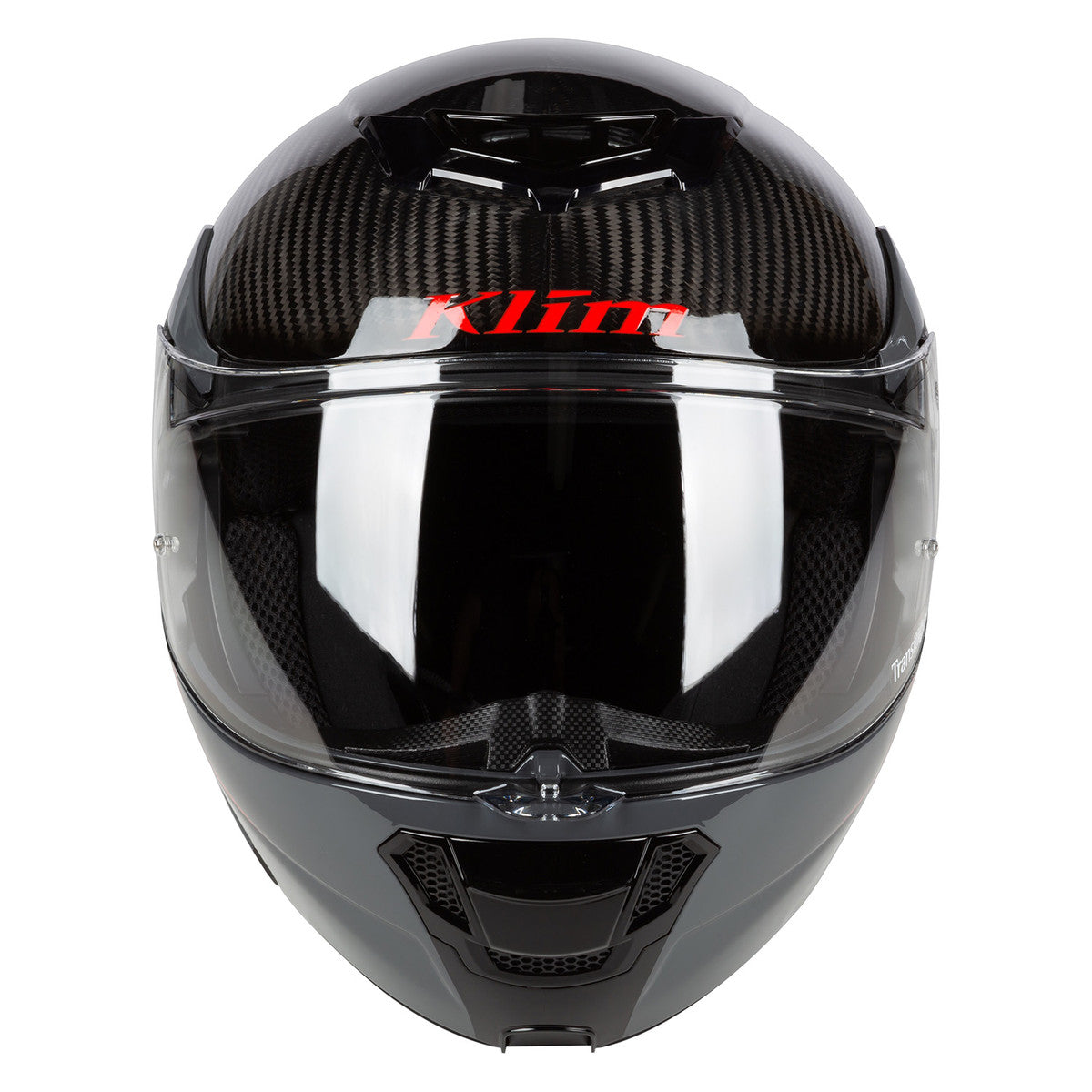 Klim TK1200 Helmet red and black front view
