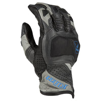 Klim Badlands Aero Pro Short Gloves blue and grey 