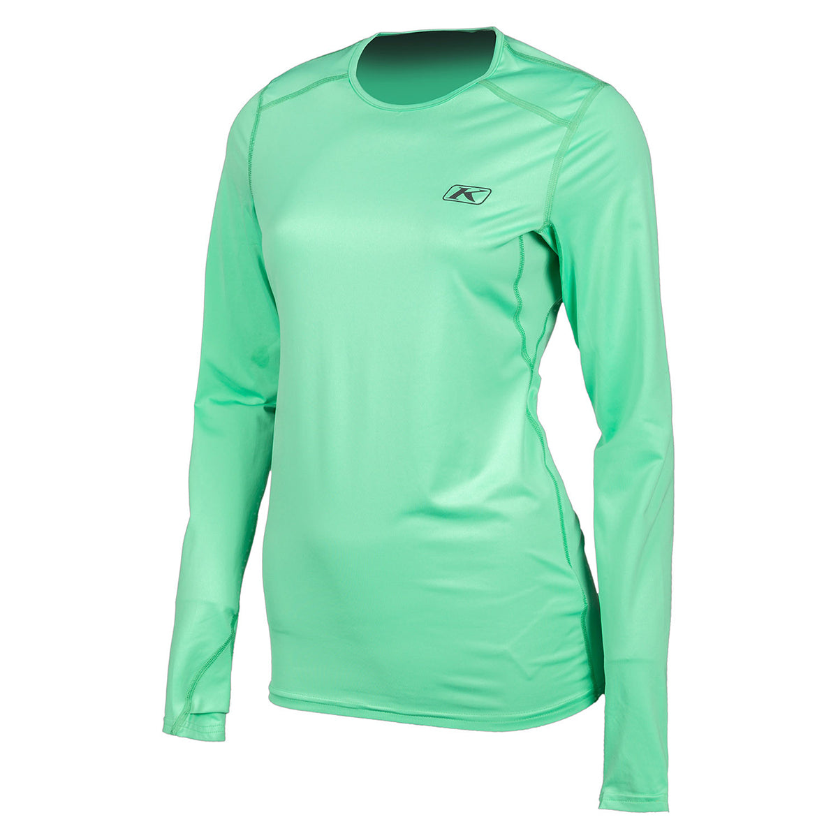 Klim Women's Solstice Shirt 1.0 in green mint - front view