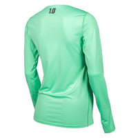 Klim Women's Solstice Shirt 1.0 in green mint - back view