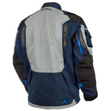Klim Badlands Pro Jacket Blue and grey rear view