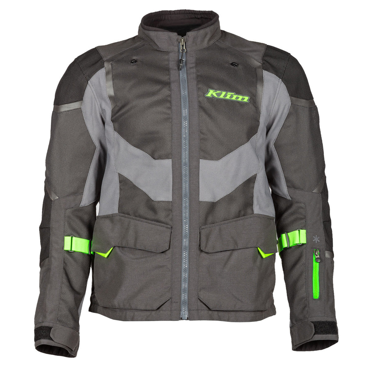Klim Baja S4 Jacket grey and hi vis front