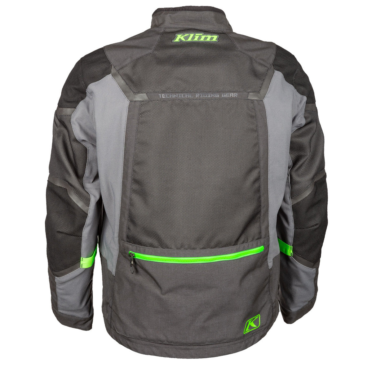 Klim Baja S4 Jacket grey and hi vis back