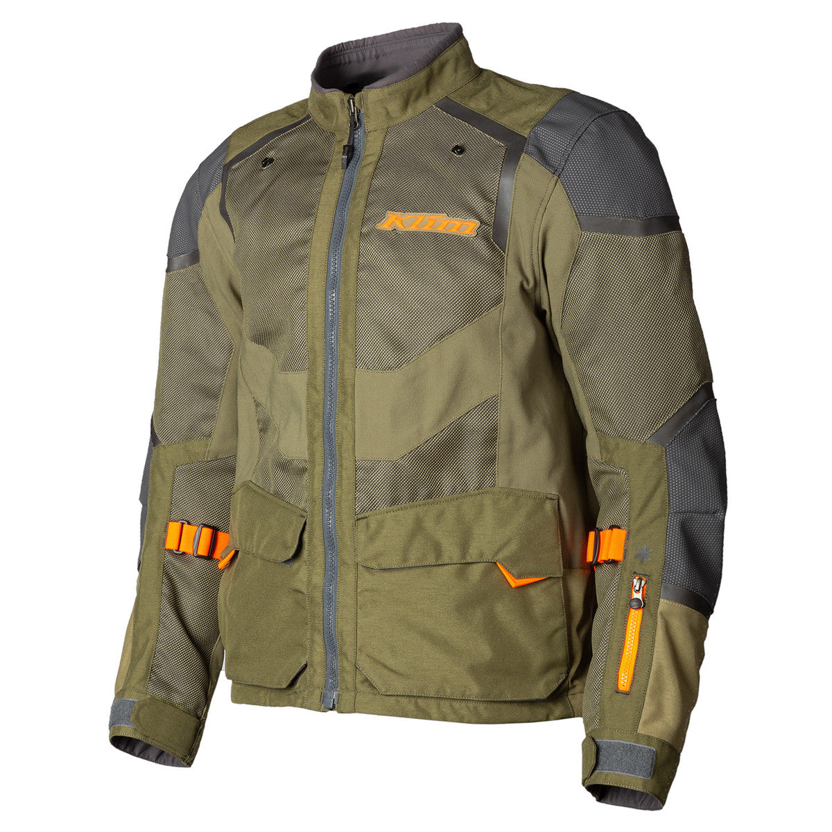 Klim Baja S4 Jacket sage hi vis front view