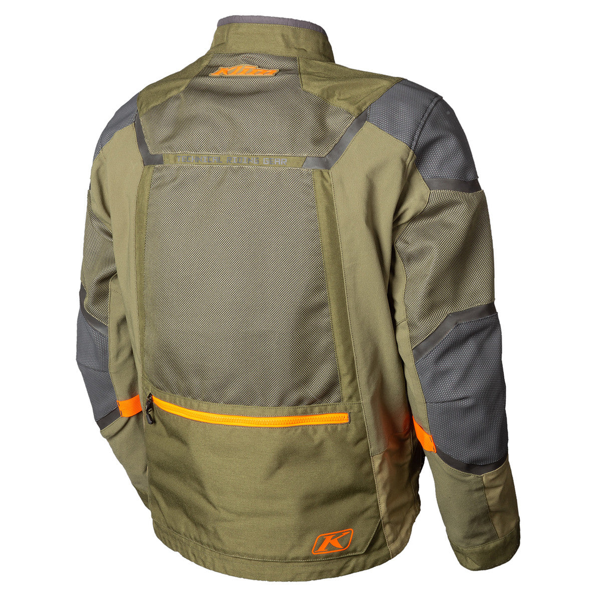 Klim Baja S4 Jacket sage hi vis rear view