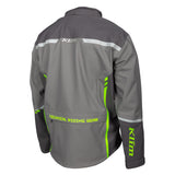 Klim Enduro S4 Jacket rear back view - grey and lime