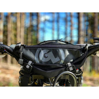 Giant Loop Zigzag Handlebar Bag in use on the trails