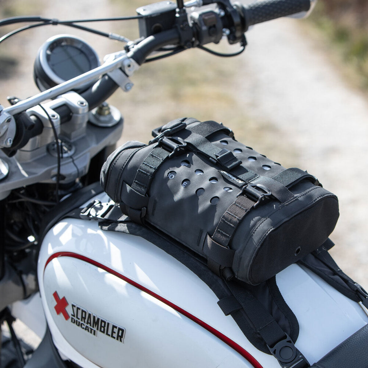 Kriega OS Bottle Holder fitted to bike