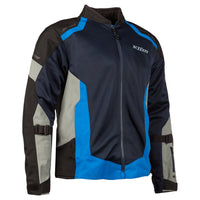 Klim Induction Jacket in blue front angle view