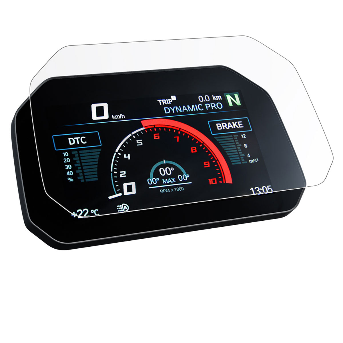 Speedo Angels Nano Glass Per Aprilia RSV4 RR/RF (2017+) – Proteggi Schermo In Vetro Ibrido 9H, Kit Con Accessori