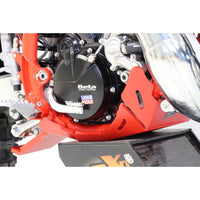Beta Bash Plate AX1563 RED - 125/200RR 20-22 fitted to motorcycle