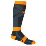 Klim Vented Socks - black and orange with orange Klim logo