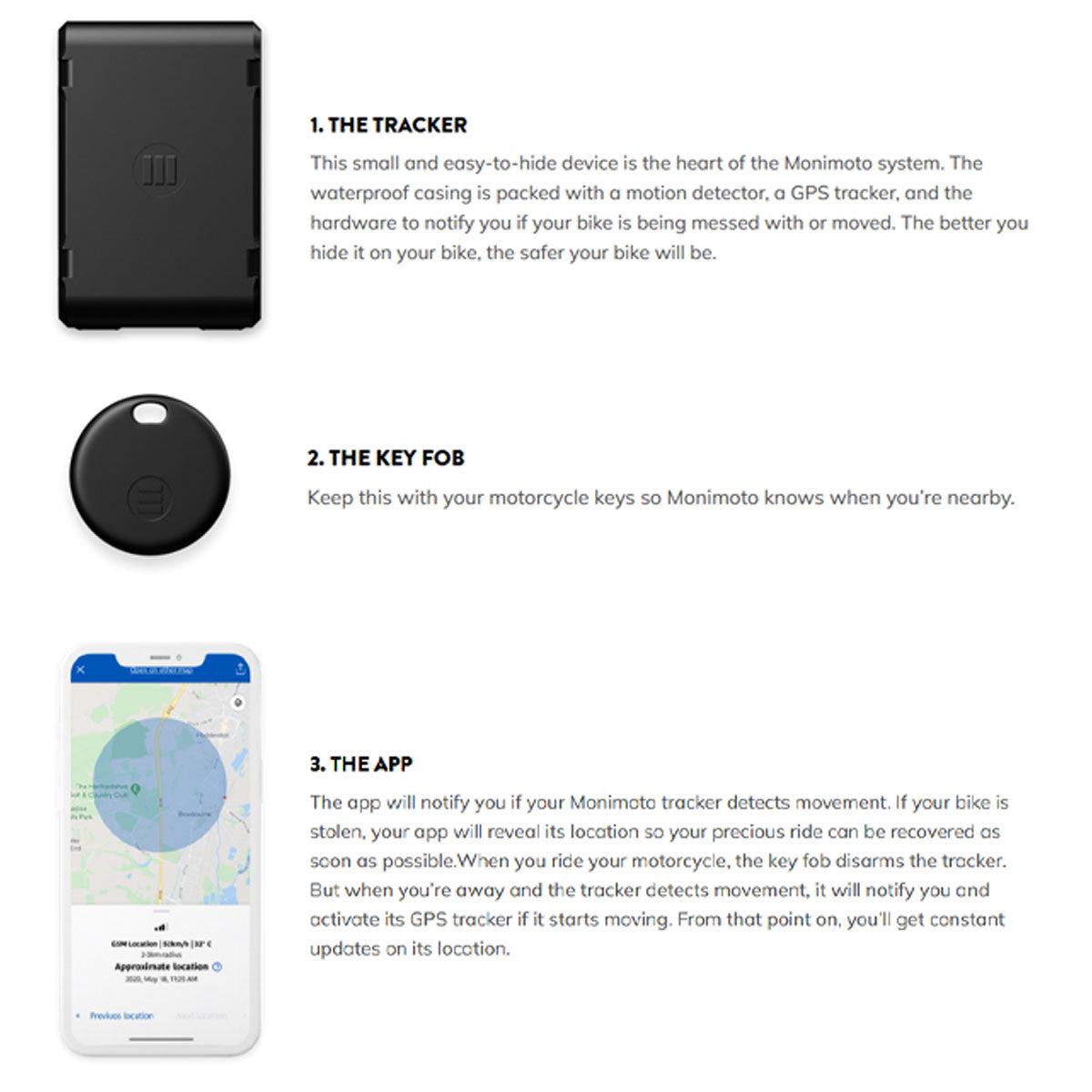 MoniMoto 7 Smart Motorcycle / Vehicle GPS Tracker